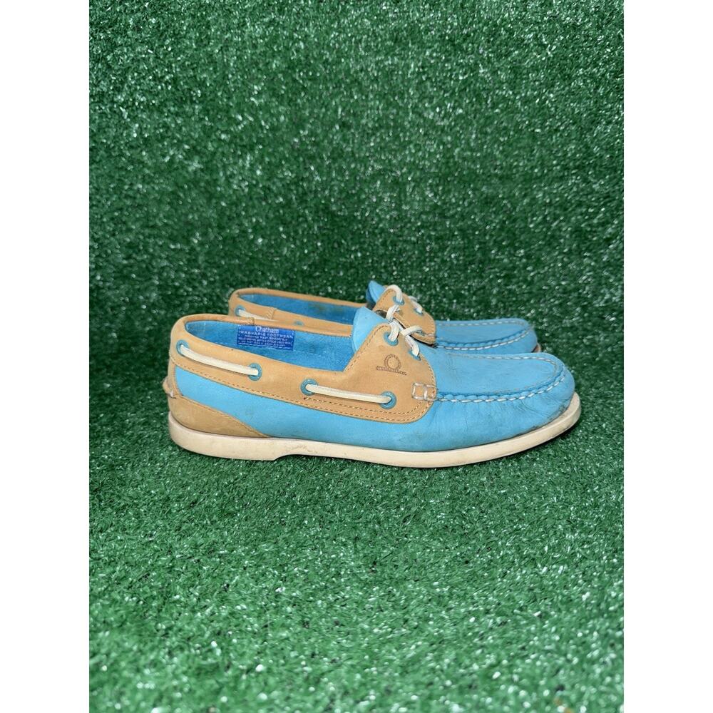 Chatham Pippa‎ II G2 Deck Boat Shoes Premium Blue Leather Men's Size US 7 EU 40